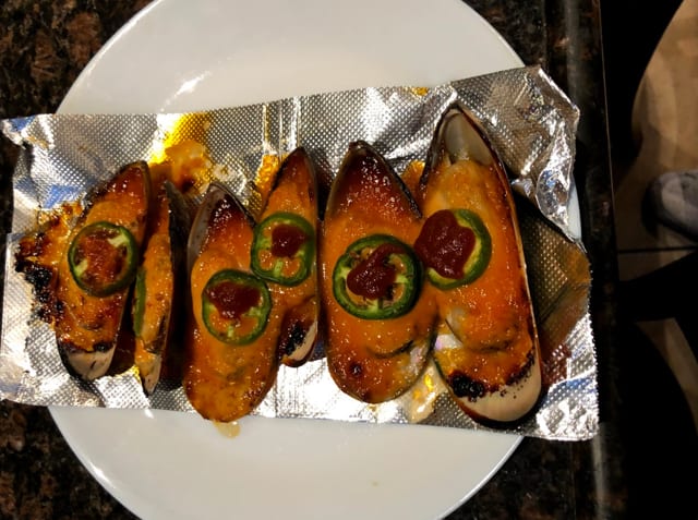 Jalapeño Green Mussels (6 pcs).