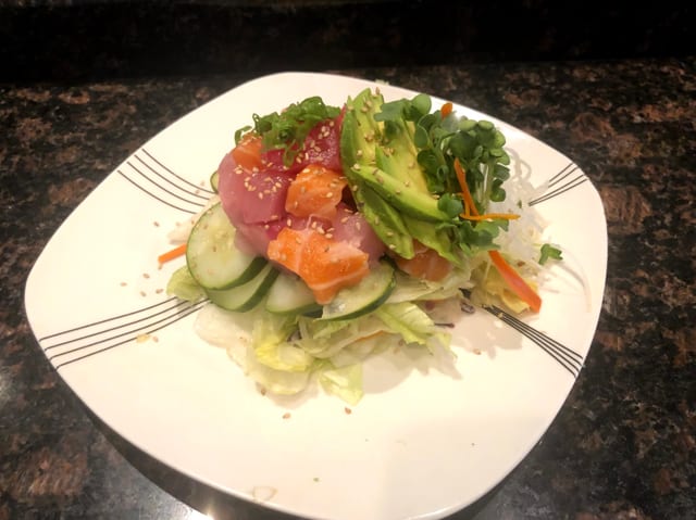 Sashimi Salad.