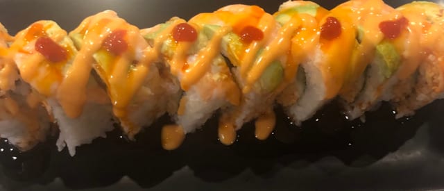 Spicy Shrimp & Crab Roll.