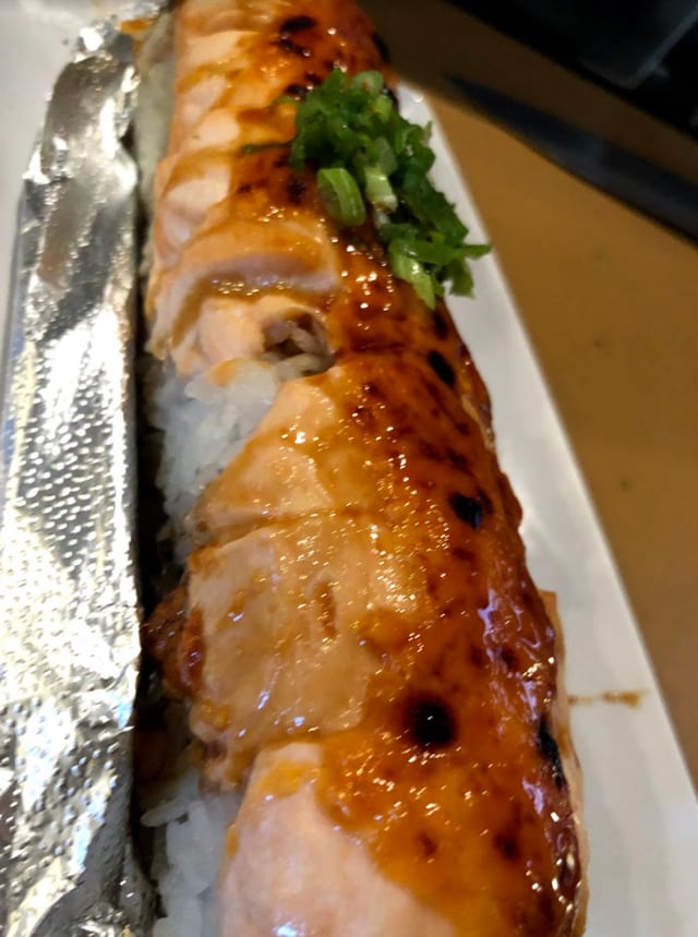Baked Salmon Roll.